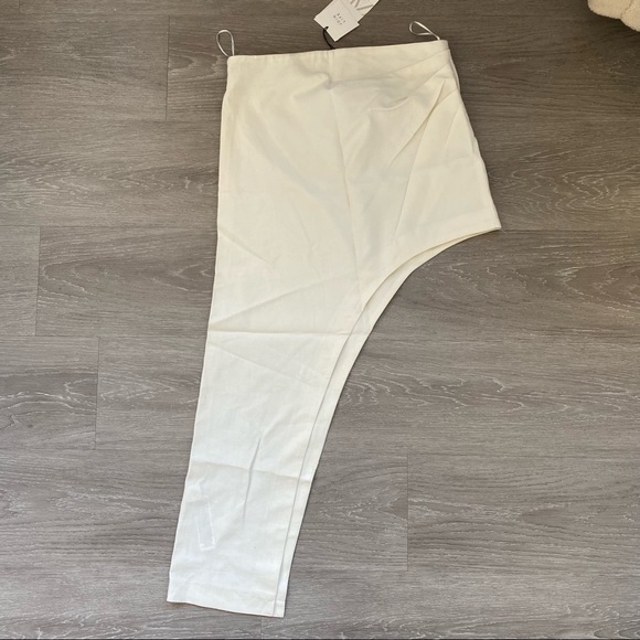 Zara Asymmetric Linen Blend Skirt - Picture 11 of 14